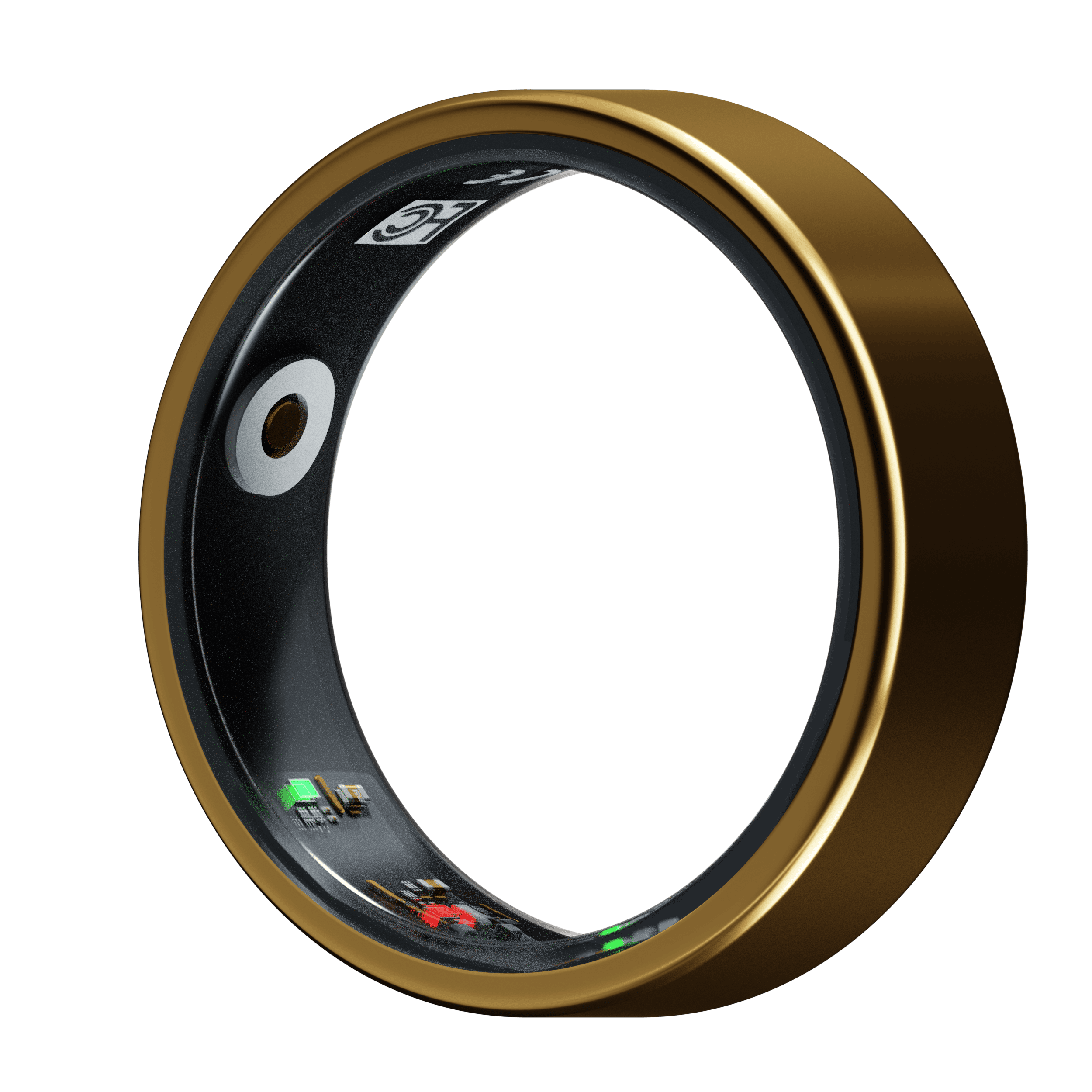 Uni•Q-Ring - Wireless Smart Ring (Stainless Steel Case, Waterproof, Chip RF03, BT Connection, Heart Rate & Sleep Monitoring, Sports Mode) - UniSex + Easy 15-Day Returns - Earbuds (Free Gift) - Unipod