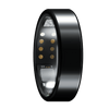 Uni•Q-Ring - Wireless Smart Ring (Stainless Steel Case, Waterproof, Chip RF03, BT Connection, Heart Rate & Sleep Monitoring, Sports Mode) - UniSex + Easy 15-Day Returns - Earbuds (Free Gift) - Unipod