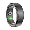 Uni•Q-Ring - Wireless Smart Ring (Stainless Steel Case, Waterproof, Chip RF03, BT Connection, Heart Rate & Sleep Monitoring, Sports Mode) - UniSex + Easy 15-Day Returns - Earbuds (Free Gift) - Unipod